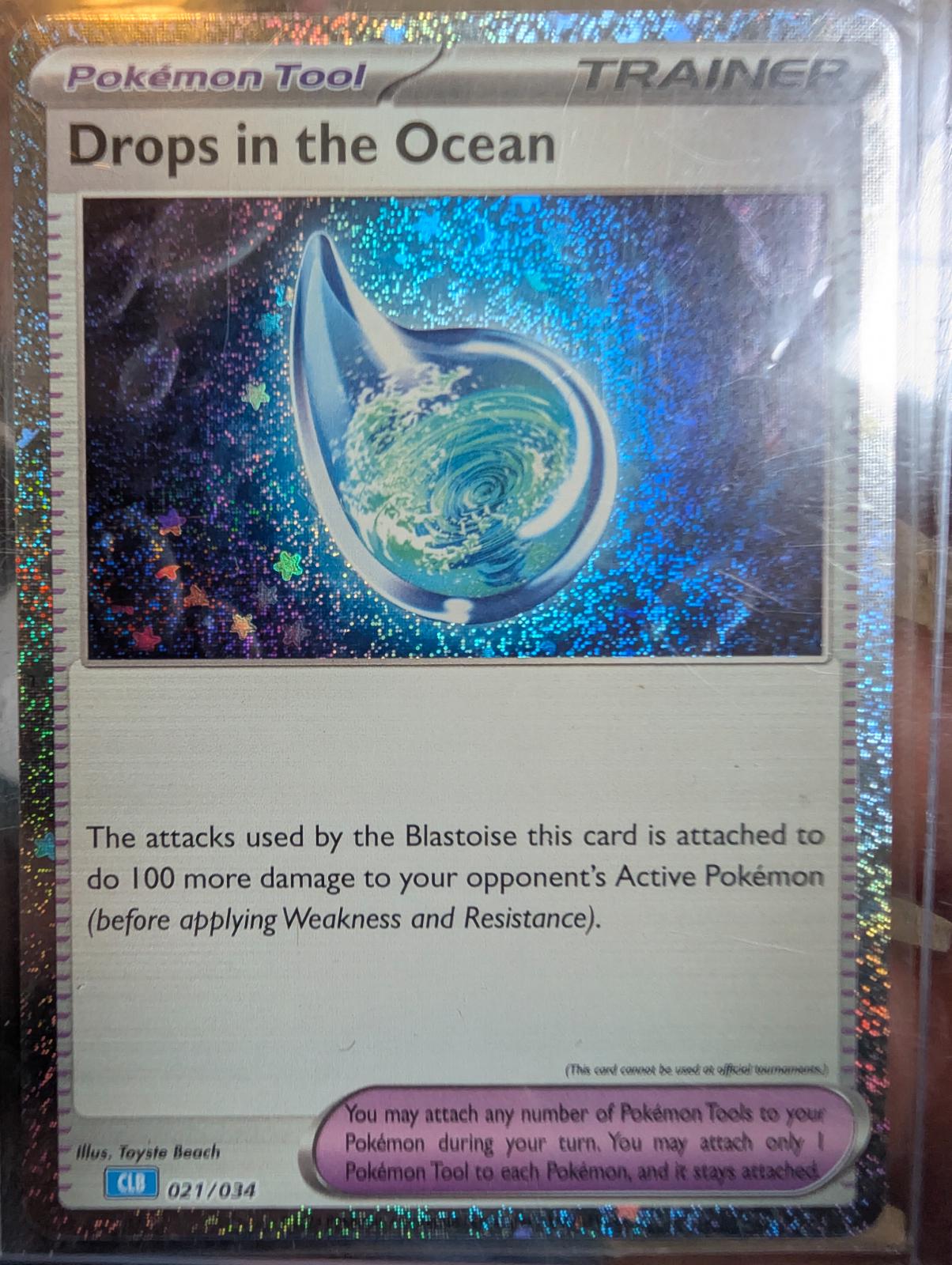 TCG Classic: Blastoise Deck Drops In The Ocean [Cosmos-Holo] Pokémon card
